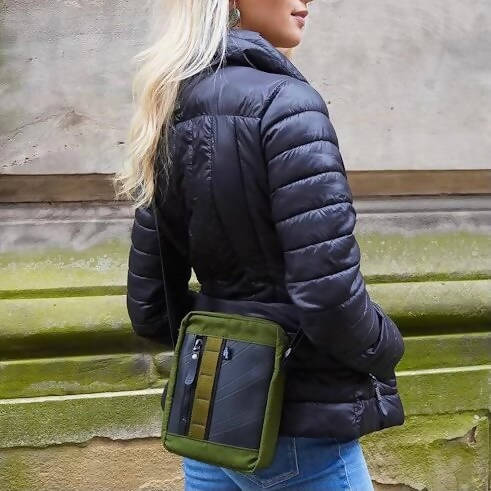 Major Vegan Crossbody Reporter / Flight Bag