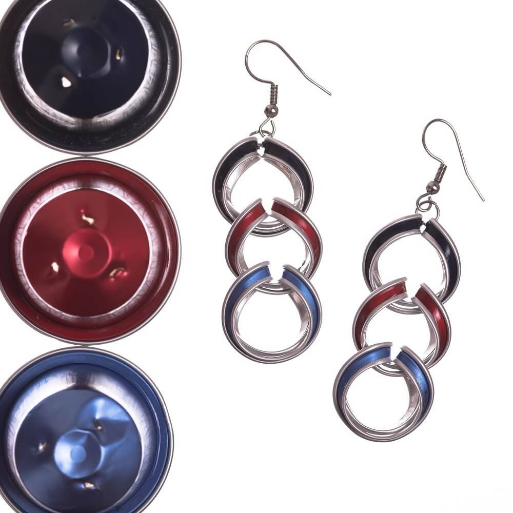 Recycled Coffee Pods Earrings - Diversity