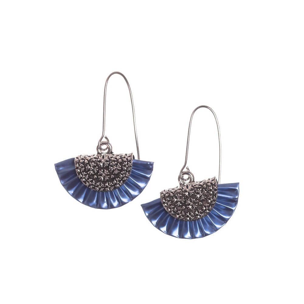 Recycled Coffee Pods Earrings - Hand Fan