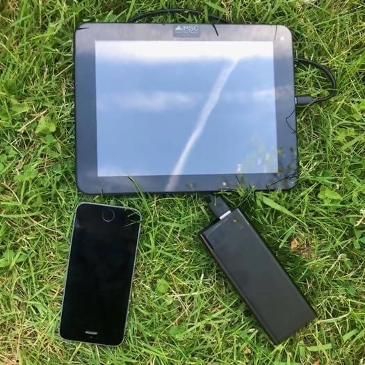 Mobile Solar Chargers - Travel & Trek Pack (13W SunPower Solar, 2 x Power Banks, 2 x LED lights)