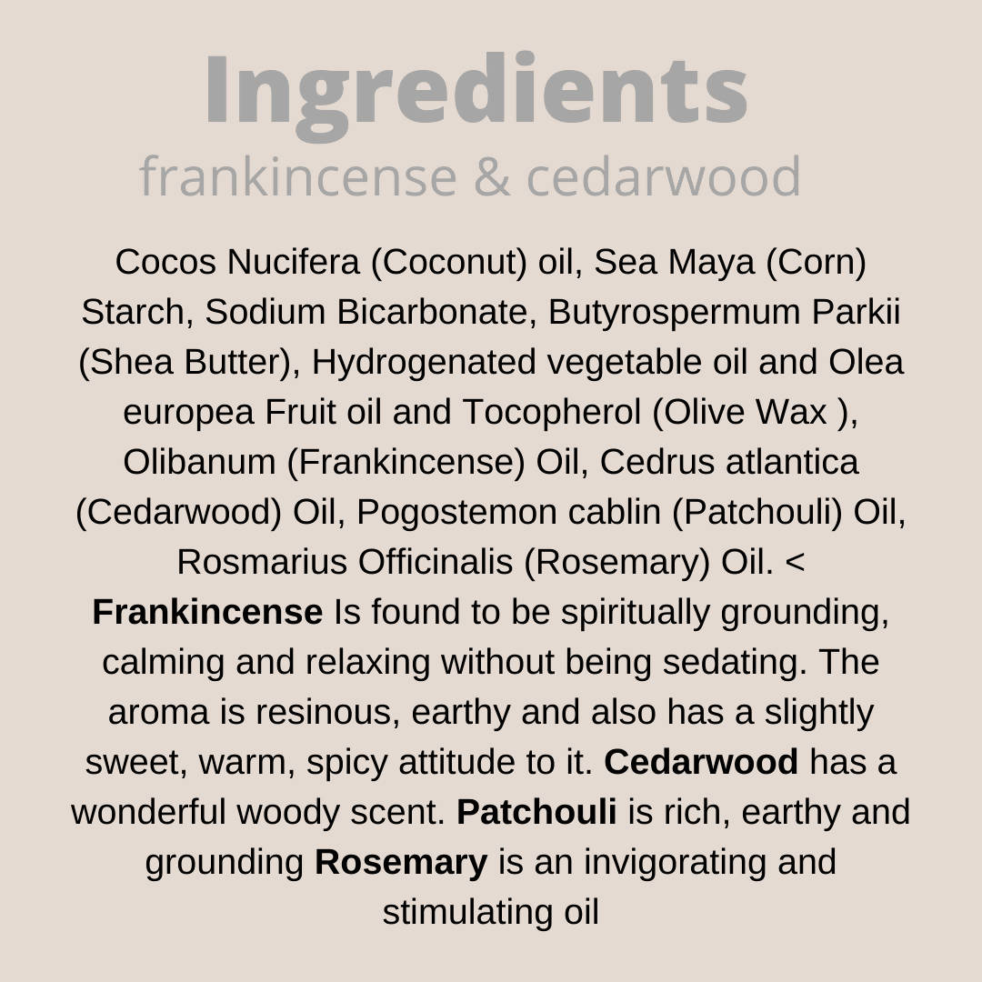 Frankincense & Cedarwood - Deodorant